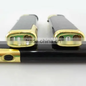 Wholesale Black Color Windproof Electronic Lighter, Refillable Cigarette Lighter With Led thumbnail-4
