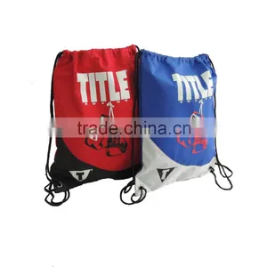 Custom Your Logo Promotional Ripstop Drawstring Backpack thumbnail-1