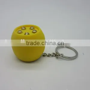 Hot Sell Plastic LED Flashing and Sound Keychain thumbnail-4