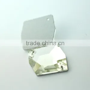 Different Shapes of Wedding Clothes Sew-on Crystal Stones thumbnail-5
