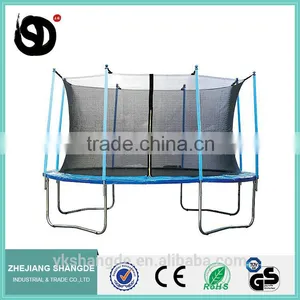 14ft Amusement Trampoline Jumping Bounce Mat With Child Safety Net thumbnail-5