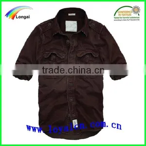 2015 Fshion Mens Short Sleeve Shirt for Sale thumbnail-1