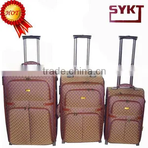 Baigou Shengyakaite Brand Best Selling 3pcs Travel Pretty Yellow Vip Luggage Trollley thumbnail-1