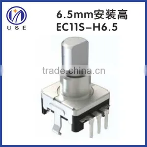 11mm Incremental Rotary Encoder for Volume Control With Push on Switch thumbnail-1