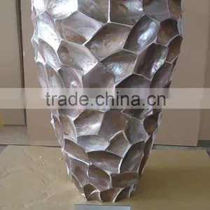 Amber Seashell Vase/planter 2016 Carve Elegant Vase Dia 51x80cm thumbnail-1