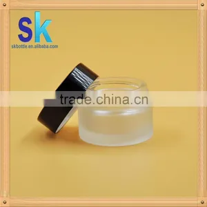Stock Matte Clear Glass Jar of Cream With Lid Cosmetic Glass Bottle thumbnail-2