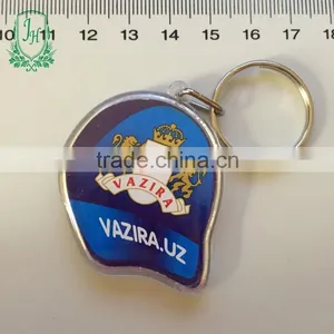 Plastic Keychain Photo Holder Blank Keychain With Custom Printed Logo Clear Charms thumbnail-5