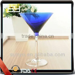 Bamboo Stem Colored Martini Glass thumbnail-1