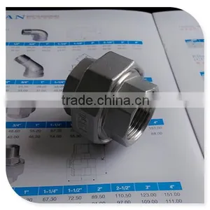 1/2" Union Flat F/f Bsp Fitting in 316 S/steel thumbnail-1