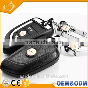 Auto Leather Case Cover Protector Shell Fob Remote Car Key Shell for BMW X5 X6 thumbnail-2