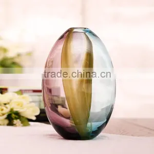 Handmade High Quality Home Decoration Colored Glass Vases thumbnail-2