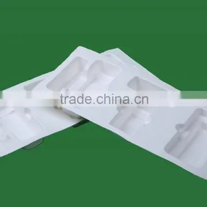 Customized Recyclable and Compostable Anti-static Molded Fiber Packaging Trays With Bagasse Pulp thumbnail-2
