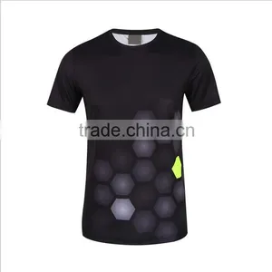 2016 Custom Wholesale Wecking Moisture Men Running Tshirt thumbnail-3