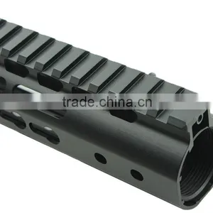 Funpowerland Black Free Float NSR 13.5" Handguard One-piece Top Rail System KeyMod High Quality Ultra Lightweight BK For AR-15 thumbnail-4