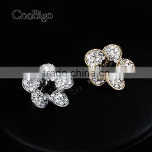 Fashion Jewelry MC STONE Simple Flower Brooch Women Girls Dresses Hijab Scarf Party Gift Apparel Jacket Promotion Accessories thumbnail-4