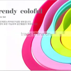 FDA Grade Rainbow Kitchen Food Prep Set and Mixing Bowl and Basket thumbnail-4