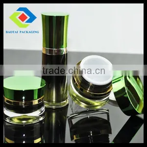 15gm Green Waist Shape Acrylic Jar thumbnail-1