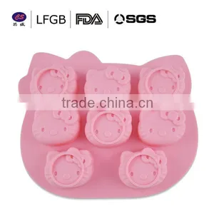With Stock! Factory Price Popular Hello Kitty Shape Silicone Cake Mould thumbnail-1