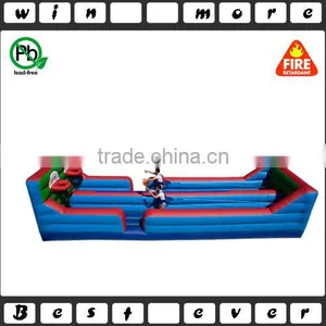 Dual-lane Inflatable Bungee Run Basketball Hoops thumbnail-2