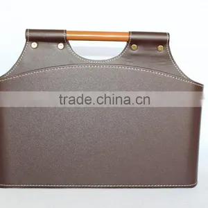 Faux Leather Storage Baskets for Sundries/ Decorative Cardboard Storage Basket thumbnail-6
