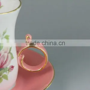 Tableware Ceramic Kawa Cup, Turkish Tea Cup With Saucer thumbnail-3
