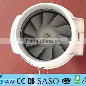 Ball Bearing Motor Plastic Mix-Flow Inline Duct Fan thumbnail-3