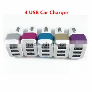 Shenzhen Factory New Design Wholesale 4 Port USB Car Charger thumbnail-1