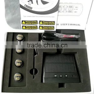 4 Sensors Wireless Solar Charge TPMS Tire Tyre Pressure Monitoring LCD Display thumbnail-6