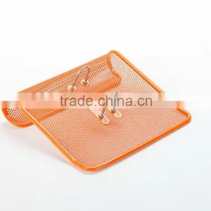 Orange Metal Mesh Office Desktop Calender Holder thumbnail-1