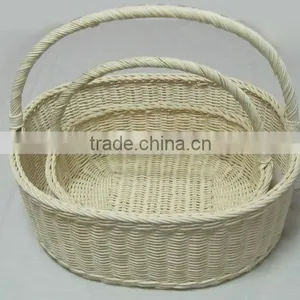 Big Flower Weaving Basket, Storage for Flowers, Fruits, Vegetables 100% Handmade thumbnail-1
