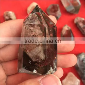 Natural Green Phantom Stone Crystal Pillars Point thumbnail-3