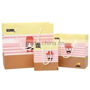 Funny Mustache And Glass Paper Gift Bag thumbnail-4