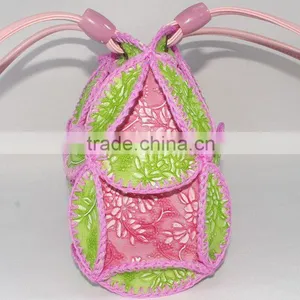 China Fashion Style Woman Shoulder Bag Leaf Design Fresh Color Medium Size thumbnail-5