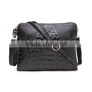 2015 Genuine Leather Women Bag Fashion Crossbody Shoulder Messenger Bags for Women With Crocodile Pattern Ladies Envelope Clutch thumbnail-3
