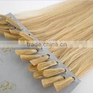 2015 Hot Sale in Europe 28'' Blond Nail-tip Hair Extensions thumbnail-5