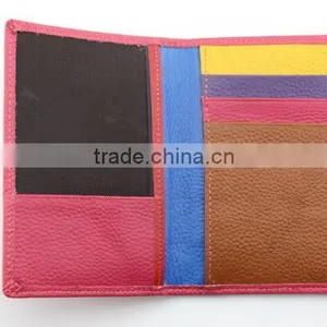 Multiple Fashion Colorful Passport Leather id Card Holder thumbnail-1