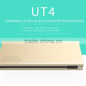 2016 New Ultra-thin 10000mah Alunium Li-polymer Power Bank With Cable Built-in thumbnail-4