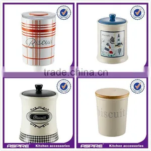 Kitchen Canisters Ceramic Jar With Lid thumbnail-1