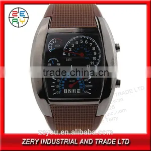 R36 Eco-friendly Silicone Led Watch Withe Digital Movement for Men Watches thumbnail-1