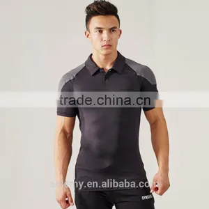 Dri Fit Shirts Wholesale Fitness Fashion Polo Shirt ,seamless Sport Shirt thumbnail-2
