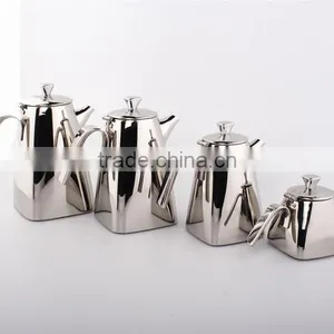 Stainless Steel 18/8 Mirror Finish Food Safety Round 300ml Small Tea Pot/water Kettle thumbnail-3