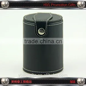 Promotional Customized Logo Leather Dice Cup Wth Lid thumbnail-1