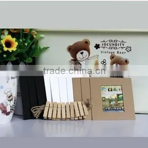Photo Deco Paper Frame + Wooden Clothespin + Deco String Set_3x5 Inch Post thumbnail-5