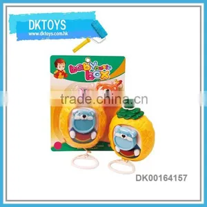 Cartoon Pineapple And Bear Pull Line Baby Bell thumbnail-1