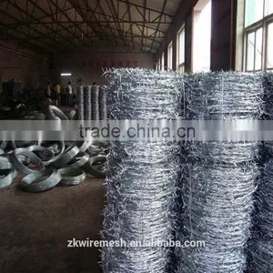 Zinc Coated 4 Barbed Points 14 Gauge High Quality Barbed Wire ( Factory ) thumbnail-6