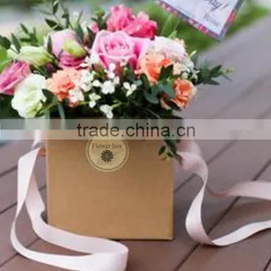 High Quality Kraft Paper Box for Flower Packaging thumbnail-2