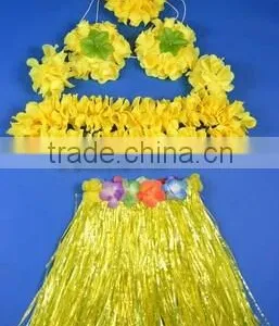 2014 New Fashion Hawaiian Hula Skirts With Flower Trim thumbnail-6