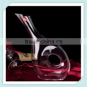 2016 Handmade Crystal Decanter Wine Lead Free Glass Wine Mouth Blowing Decanter for Sale thumbnail-4