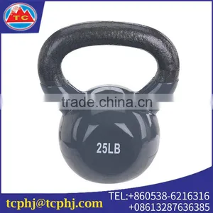 Custom Smooth Surface Durable Vinyl Cast Iron Kettlebell For Sales thumbnail-1