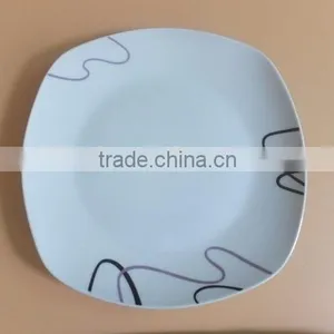 Ceramic Porcelain Tableware Dinner Sets With Simple Design Porcelain Dinnerware Item Square Crockery Dinner Sets thumbnail-3